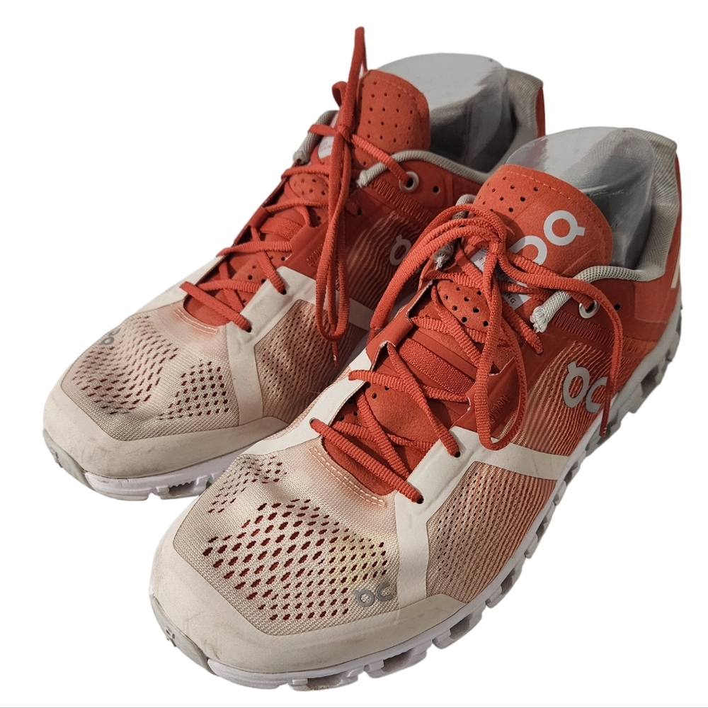 On Cloud Rust/Rose Cloudflow Running Shoes Size 1… - image 1